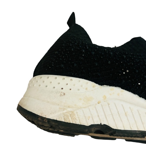 Le Chateau Black Glitter SZ 40 US 9 Stretchy Sneakers Trainers - Picture 6 of 9